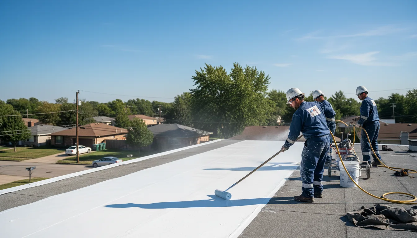 Commercial roof coating in Fitchburg, MA near me
